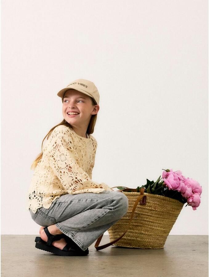 Name It 5-pocket jeans NKFROSE voor meisjes met destroyed-effect en hoge tailleband - Foto 5