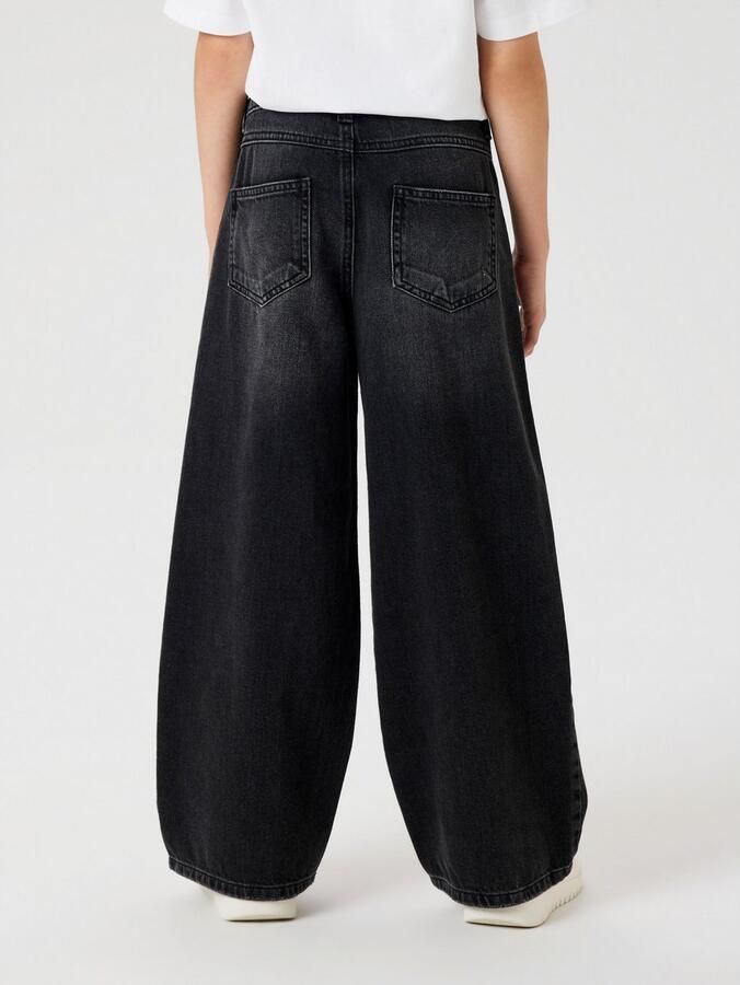 Name It 5-pocket jeans NKFROSE voor meisjes met destroyed-effect en hoge tailleband - Foto 5