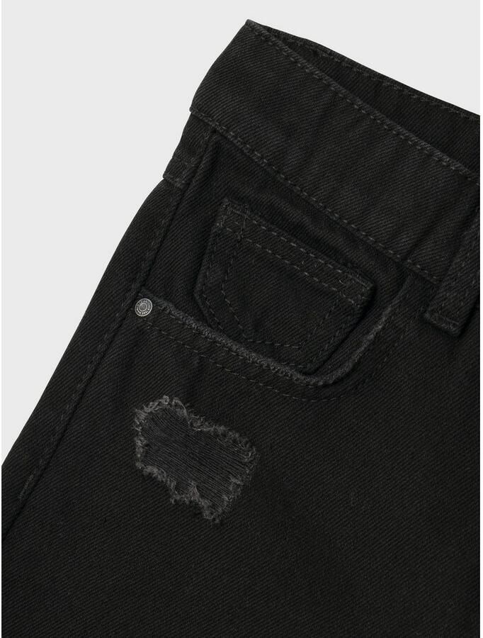 Name It 5-pocket jeans NKFROSE voor meisjes met destroyed-effect en hoge tailleband - Foto 4