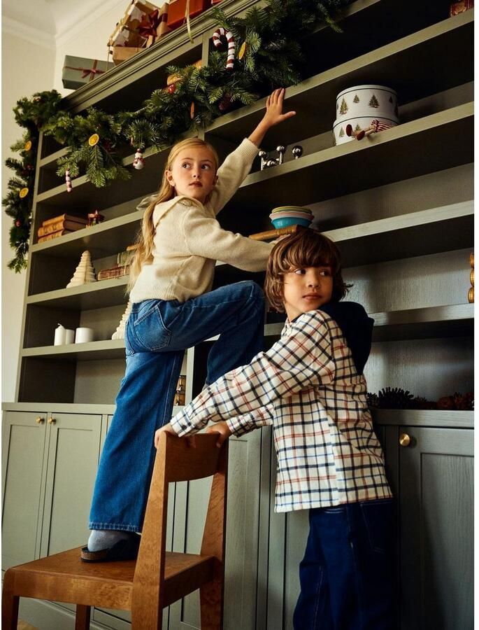 Name It 5-pocket jeans NKFROSE voor meisjes met destroyed-effect en hoge tailleband - Foto 4