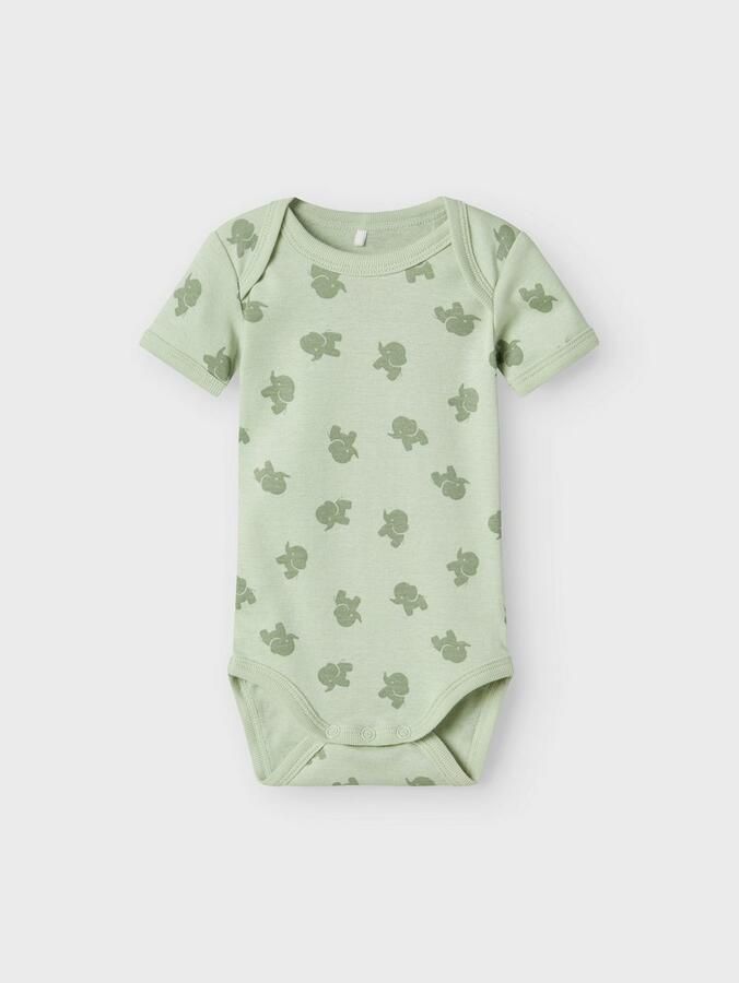 Name It Body met korte mouwen NBMBODY 3P SS SEA FOAM ELEPHANT NOOS (set 3-delig) - Foto 3