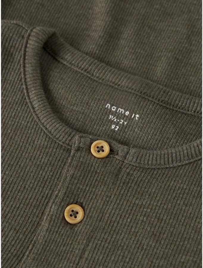 Name It Body met korte mouwen NBMKAB SS BODY NOOS Katoenmix korte mouw knoopdetails