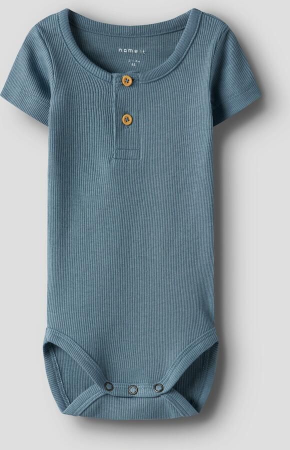 Name It Body met korte mouwen NBMKAB SS BODY NOOS Katoenmix korte mouw knoopdetails - Foto 2