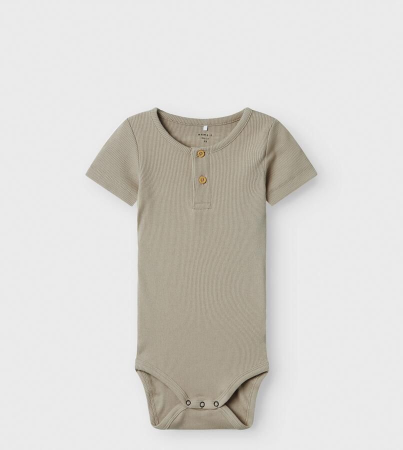 Name It Body met korte mouwen NBMKAB SS BODY NOOS Katoenmix korte mouw knoopdetails
