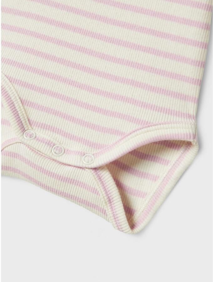 Name It Body met korte mouwen NBNBANI SS BODY NOOS Katoenmix jersey rib kwaliteit