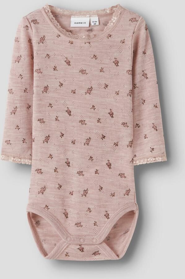 Name It Body met lange mouwen NBFWANG WOOL NEEDLE LS BODY NOOS - Foto 3