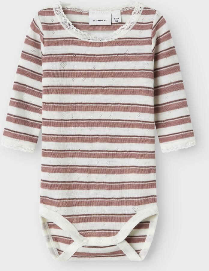 Name It Body met lange mouwen NBFWANG WOOL NEEDLE LS BODY NOOS - Foto 3