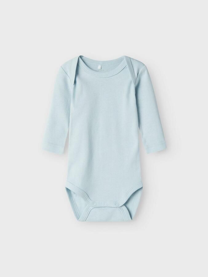 Name it BABY romper NBMBODY set van 3 donkerblauw lichtblauw Jongens Katoen Ronde hals 50 - Foto 3