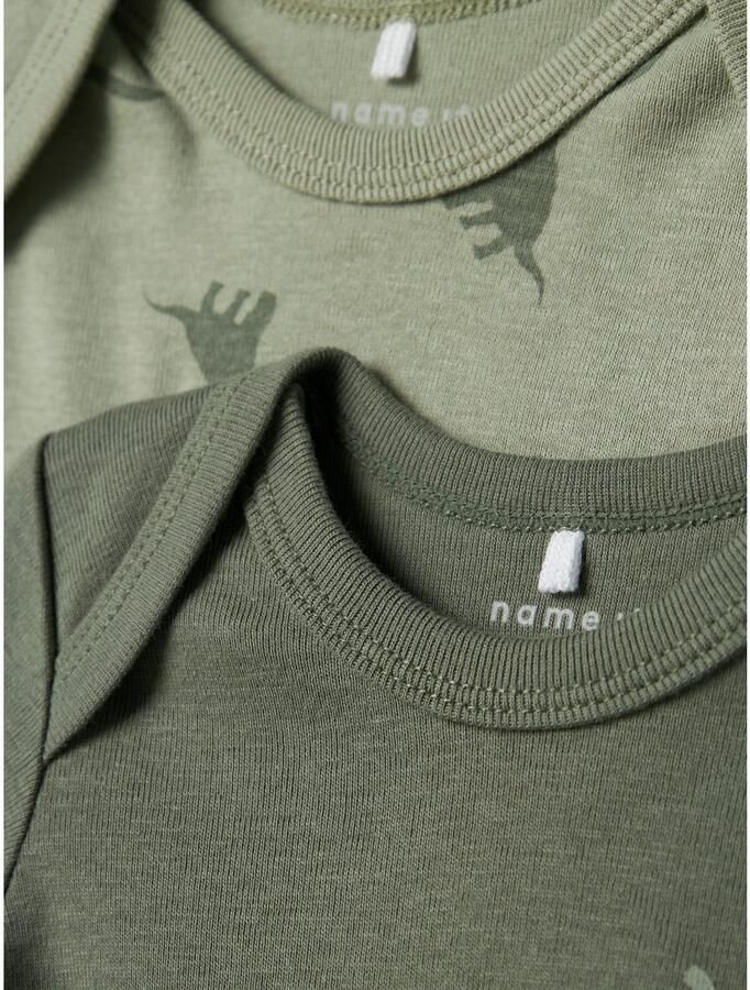 Name It Body met lange mouwen NBMBODY 3P LS GREEN DINO NOOS (set 3-delig) - Foto 2