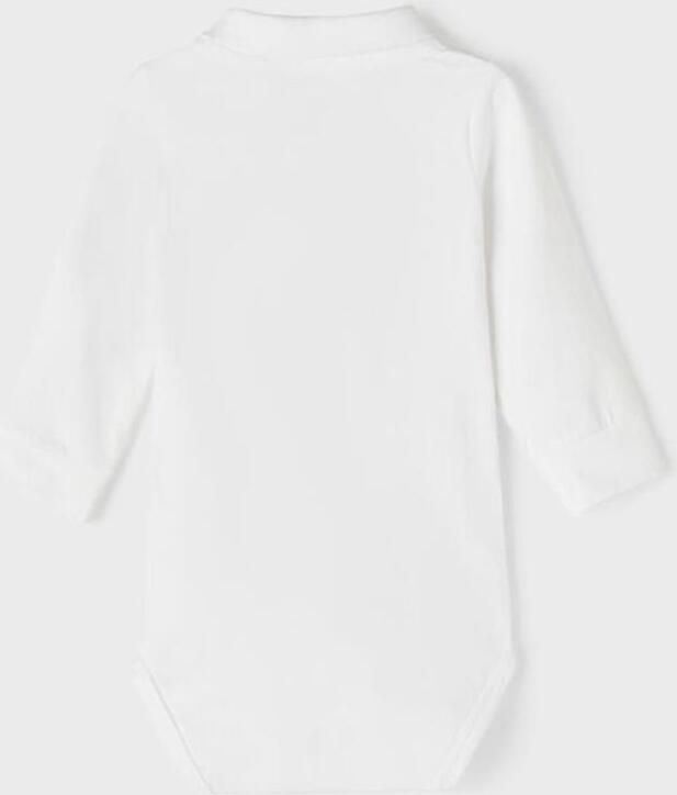 Name it BABY romper NBMHOLGER wit Jongens Katoen Polokraag Effen 56 - Foto 6