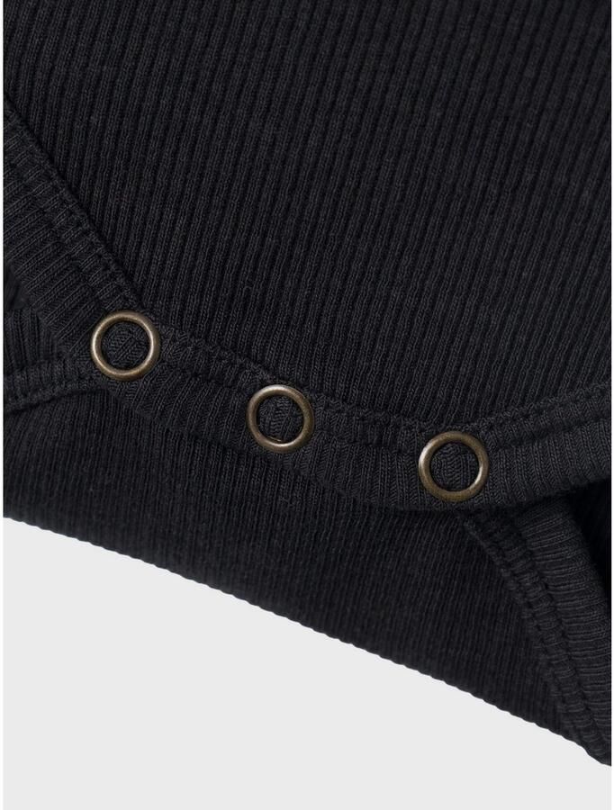 Name it BABY romper NBMKAB zwart Jongens Katoen Ronde hals Effen 50 - Foto 2