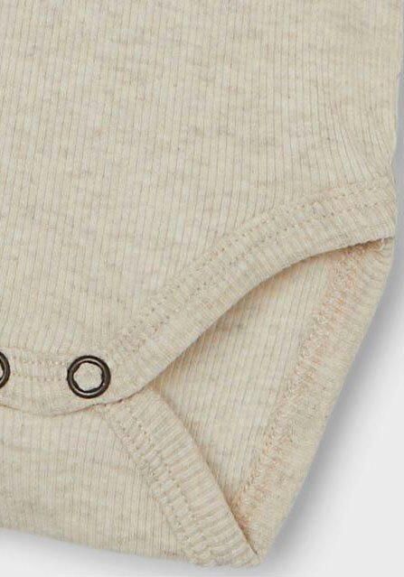 Name it BABY romper NBMKAB ecru melange Jongens Katoen Ronde hals Melée 56 - Foto 3