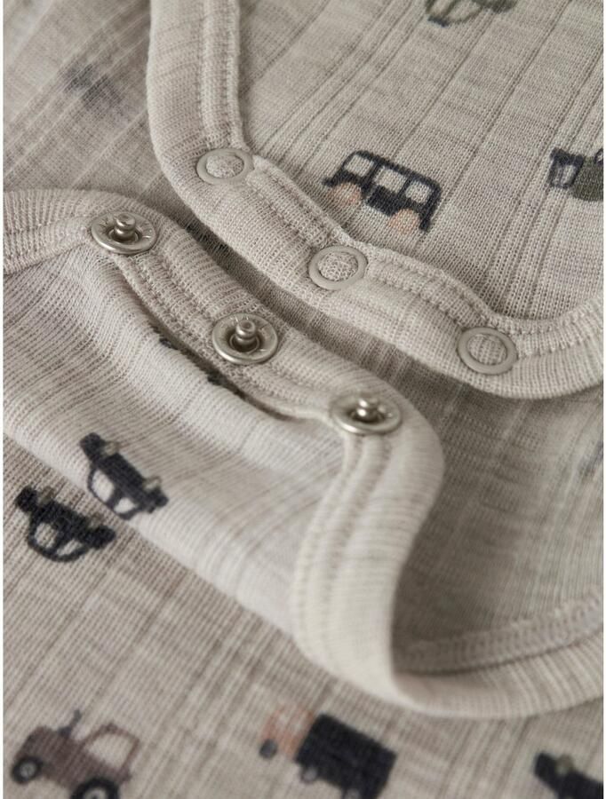 Name It Body met lange mouwen NBMWANG WOOL NEEDLE LS BODY NOOS