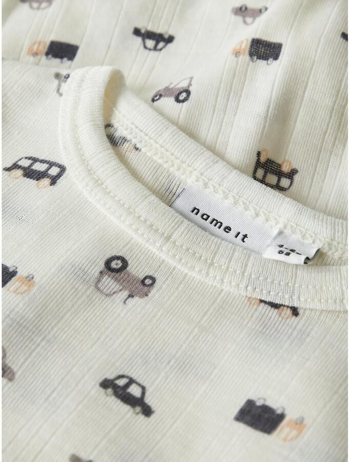 Name It Body met lange mouwen NBMWANG WOOL NEEDLE LS BODY NOOS