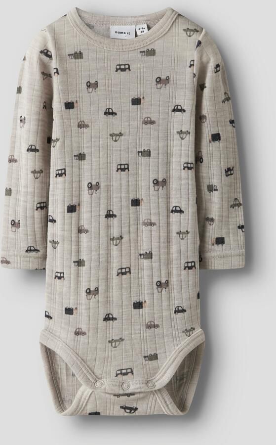 Name It Body met lange mouwen NBMWANG WOOL NEEDLE LS BODY NOOS - Foto 2