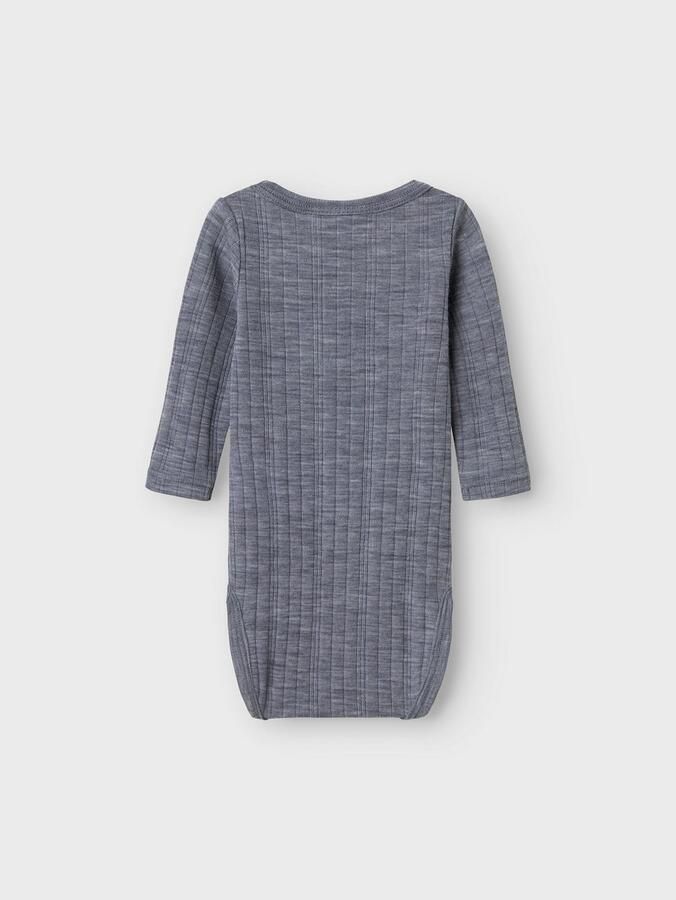 Name It Body met lange mouwen NBMWANG WOOL NEEDLE LS BODY SOLID NOOS - Foto 3