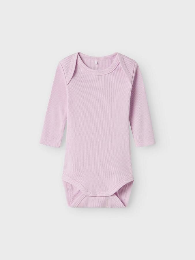 Name It Body met lange mouwen NBNBODY voor en met ribstructuur en comfort (set 5-delig) - Foto 3