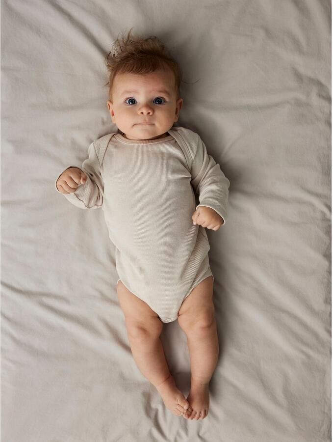 Name It Body met lange mouwen NBNBODY voor meisjes en jongens met ribstructuur en comfort (set 5-delig) - Foto 5