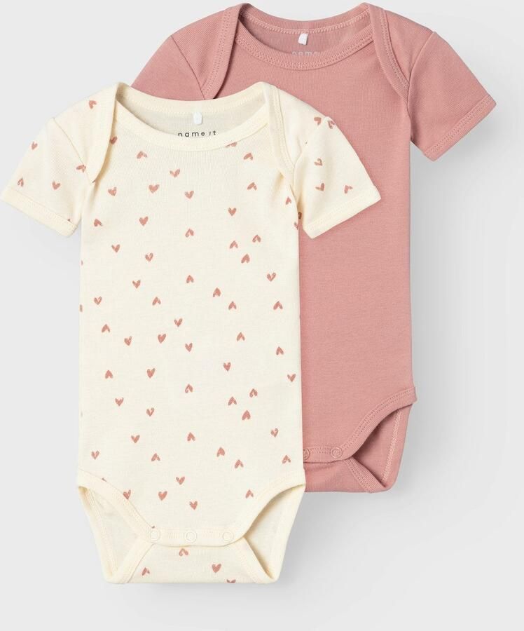 Name It Body NBFBODY voor meisjes met hartjesprint en zacht katoen (set 2-delig)