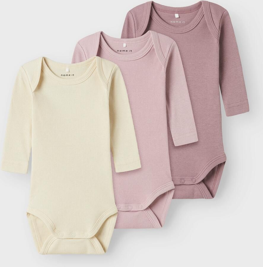 Name It Body NBNBODY 3P LS SOLID RIB (set 3-delig) - Foto 3