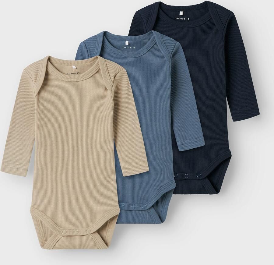 Name It Body NBNBODY 3P LS SOLID RIB (set 3-delig) - Foto 3