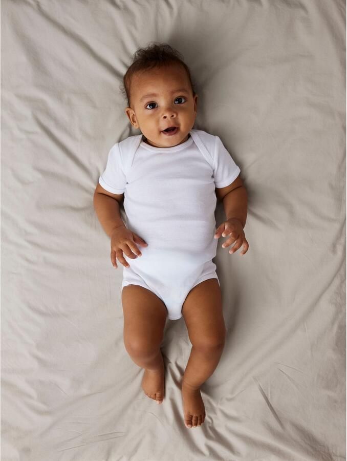 Name It Body NBNBODY 3P SS SOLID WHITE 4 NOOS (set 3-delig)