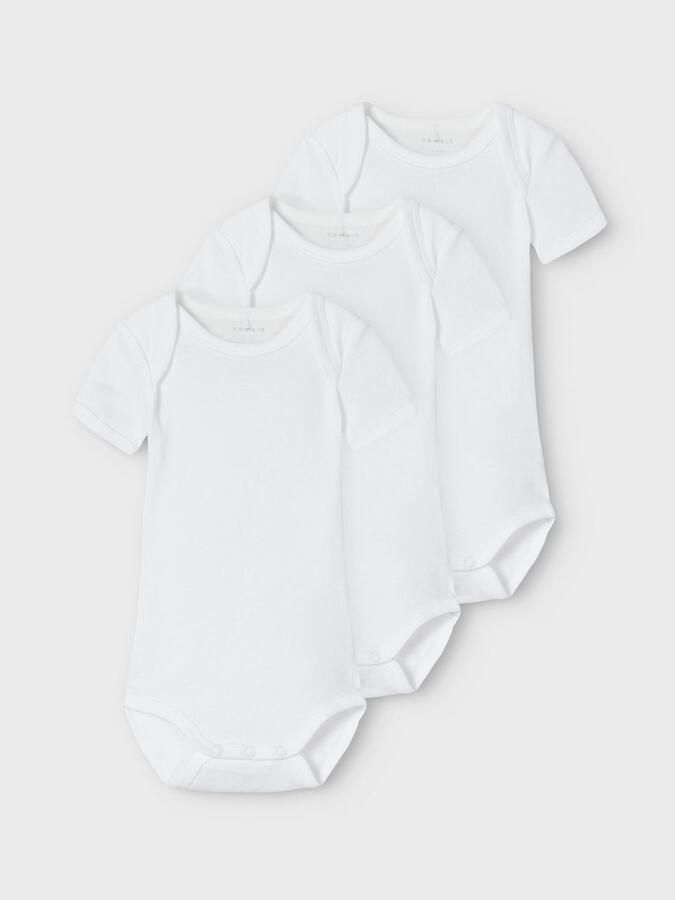 Name It Body NBNBODY 3P SS SOLID WHITE 4 NOOS (set 3-delig) - Foto 3