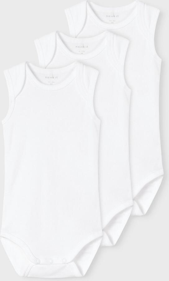 Name it BABY romper NBNBODY set van 3 wit Katoen Ronde hals 56 - Foto 4