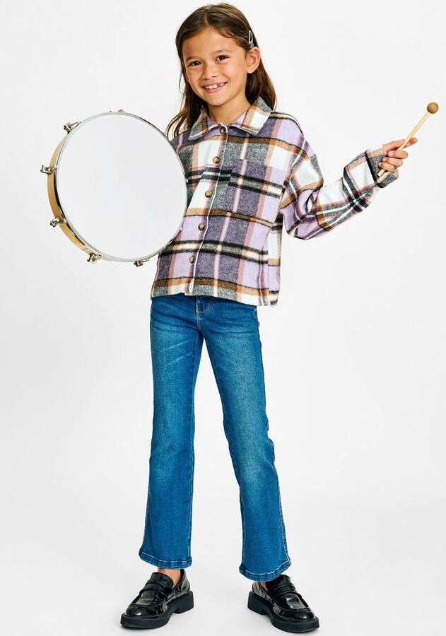 Name it KIDS bootcut fit jeans NKFPOLLY black denim Blauw Meisjes Stretchdenim 128 - Foto 4