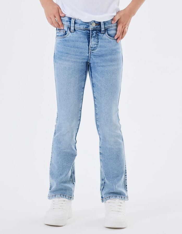 Name it KIDS bootcut fit jeans NKFPOLLY light blue denim Blauw Meisjes Stretchdenim 164 - Foto 7