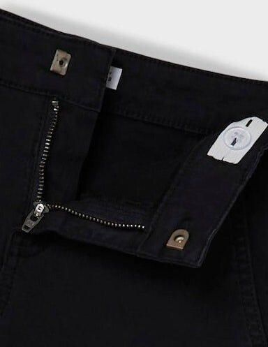 Name it KIDS wide leg cargobroek NKFROSE zwart Meisjes Stretchdenim Effen 152 - Foto 5