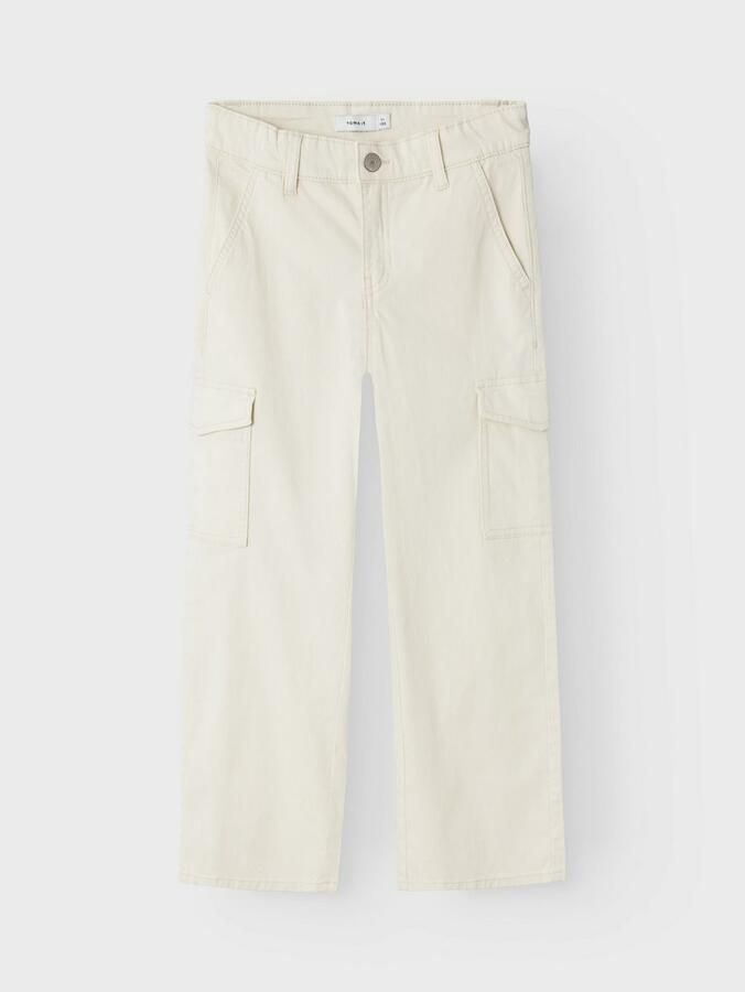 Name it KIDS loose fit jeans offwhite Broek Wit Meisjes Stretchdenim Effen 128 - Foto 8