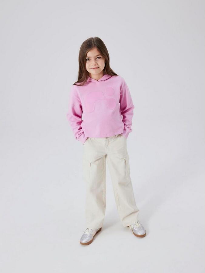 Name it KIDS loose fit jeans offwhite Broek Wit Meisjes Stretchdenim Effen 128 - Foto 9