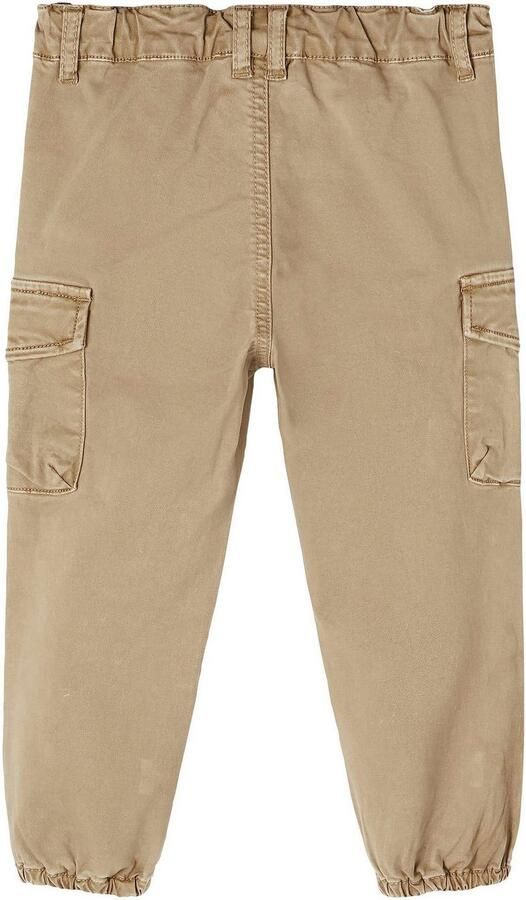 Name it MINI regular fit cargobroek NMMBEN zand Beige Jongens Stretchkatoen 110 - Foto 4