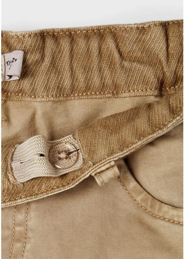 Name it MINI regular fit cargobroek NMMBEN zand Beige Jongens Stretchkatoen 110 - Foto 2