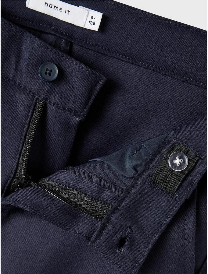 Name it KIDS tapered fit broek NKMRIRAMEL donkerblauw Jongens Polyester 116 - Foto 2