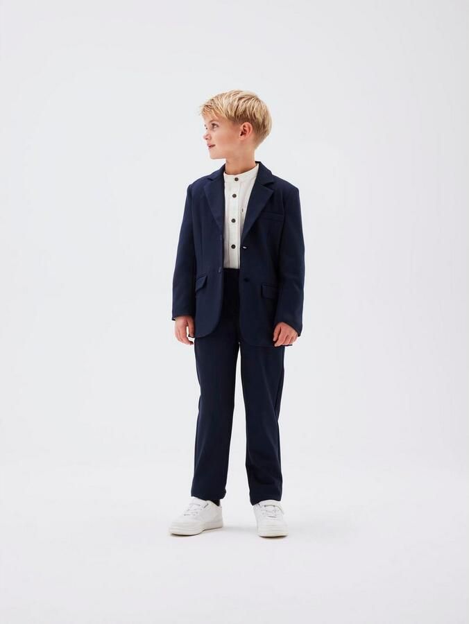 Name it KIDS tapered fit broek NKMRIRAMEL zwart Jongens Polyester Effen 116 - Foto 6