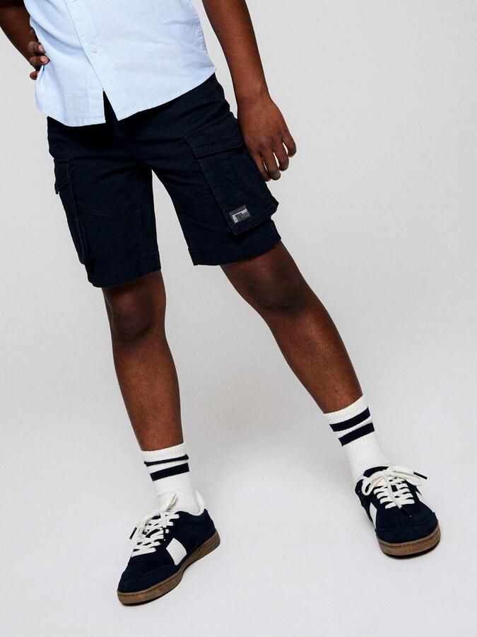 Name it KIDS regular fit chino short NKMSILAS donkerblauw Korte broek Stretchkatoen 116 - Foto 8