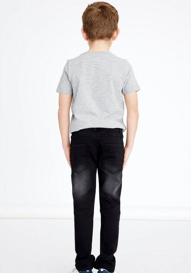 Name it KIDS slim fit jeans NKMROBIN zwart Jongens Stretchdenim Effen 122 - Foto 6