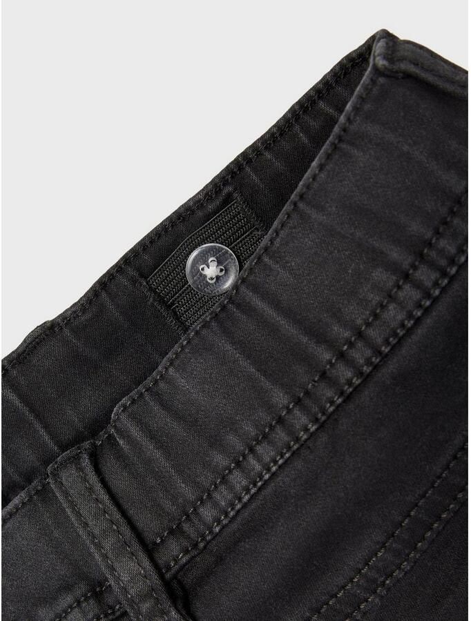 Name it KIDS slim fit jeans NKMROBIN zwart Jongens Stretchdenim Effen 122 - Foto 3