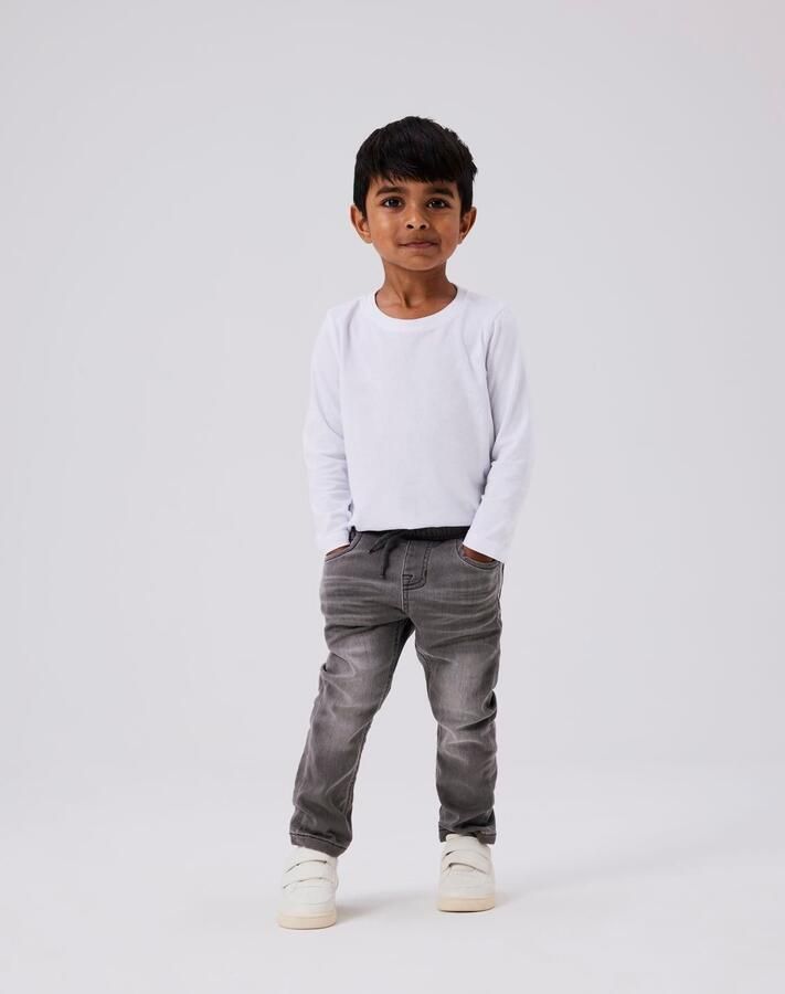 Name it MINI slim fit jeans NMMRYAN medium grey denim Grijs Jongens Jog denim 104