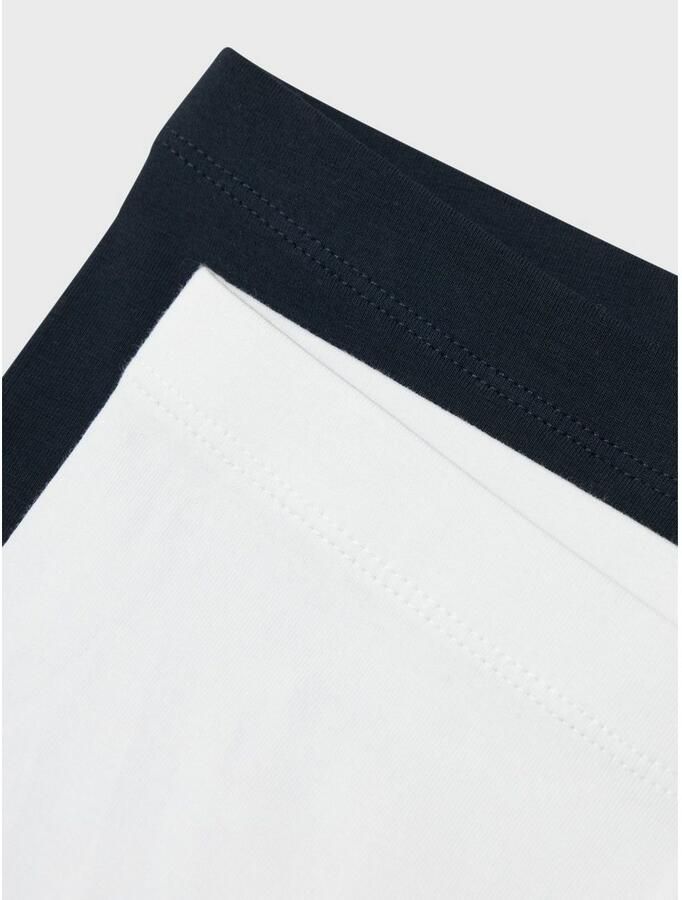 Name it KIDS bikershort NKFVIVIAN set van 2 wit zwart Korte broek Meisjes Stretchkatoen 110 116 - Foto 4