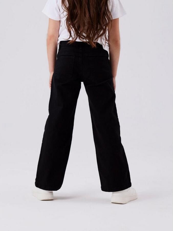 Name It Five-pocketsbroek NKFROSE WIDE TWI PANT 1115-TP NOOS Katoenmix regular fit verstelbare band - Foto 3