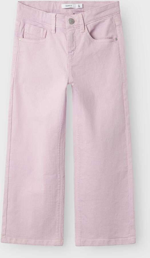 Name It Five-pocketsbroek NKFROSE WIDE TWI PANT 1115-TP NOOS Katoenmix regular fit verstelbare band - Foto 5