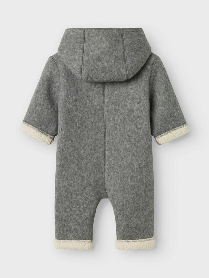 NAME IT BABY babypak met wol en teddy grijs beige - Foto 8