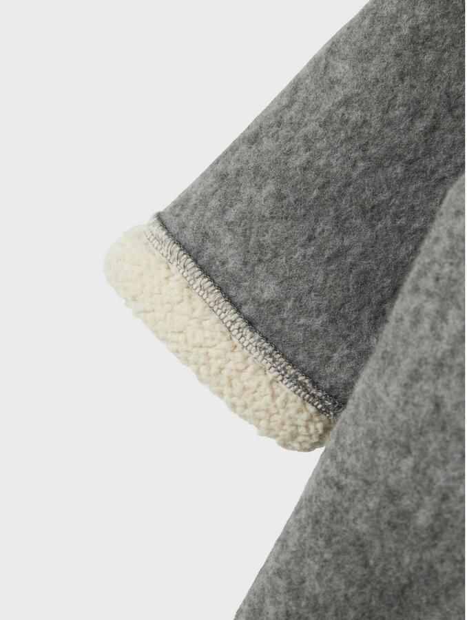 NAME IT BABY babypak met wol en teddy grijs beige - Foto 6