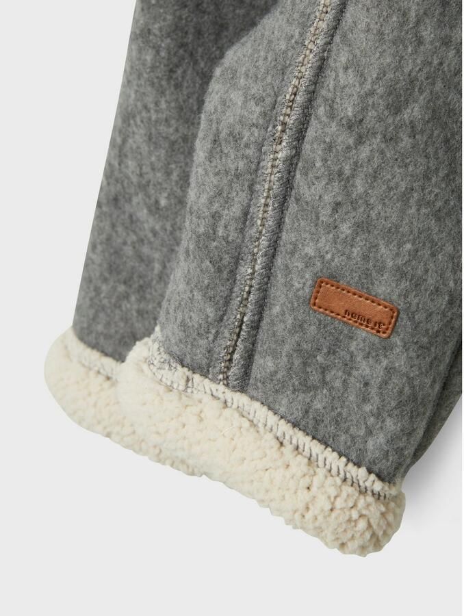 NAME IT BABY babypak met wol en teddy grijs beige - Foto 7