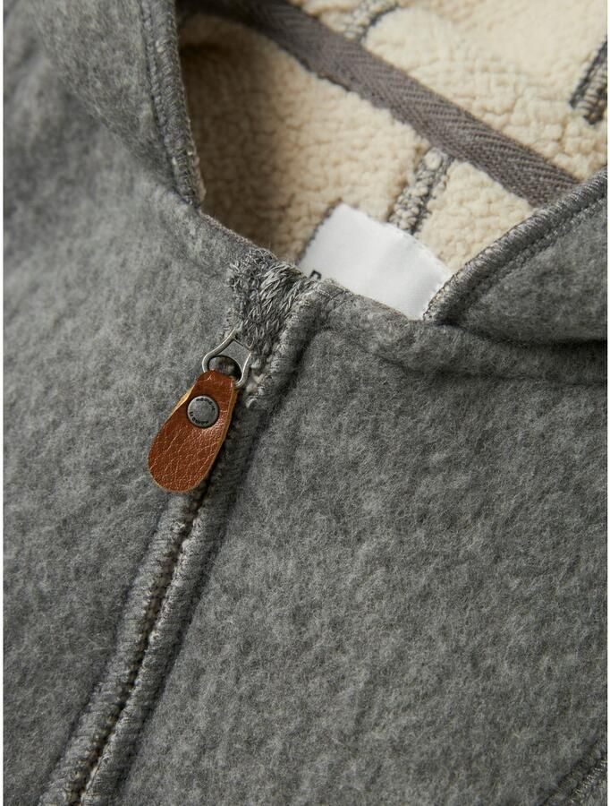 NAME IT BABY babypak met wol en teddy grijs beige - Foto 5