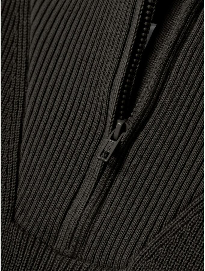 Name it KIDS gebreide trui zwart Jongens Katoen Opstaande kraag Effen 146 152 - Foto 2