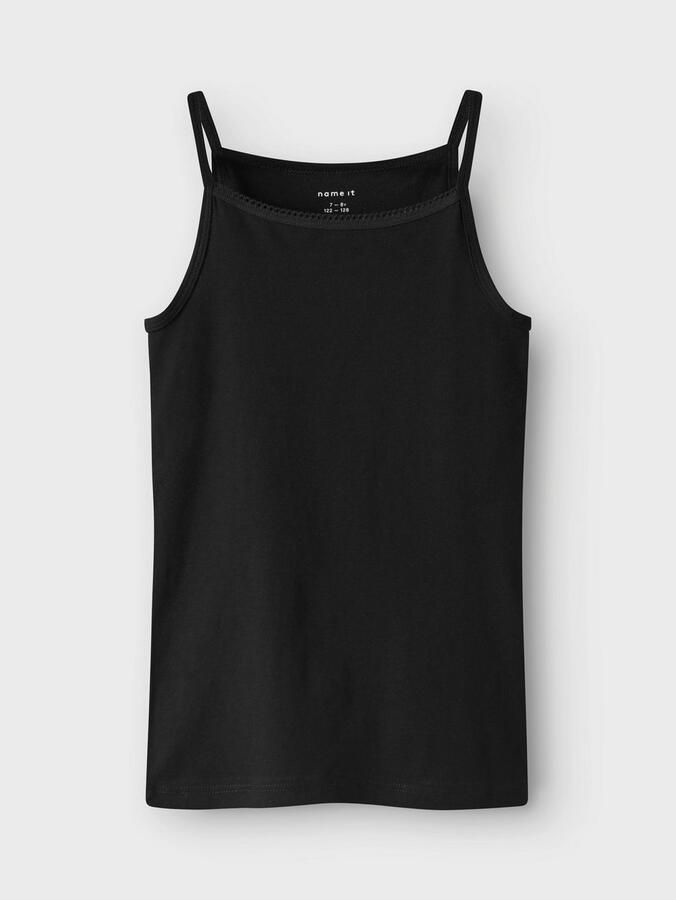 Name It Hemd NKFSTRAP TOP 4P BLACK WHITE SOLID NOOS (set 4 stuks) - Foto 5